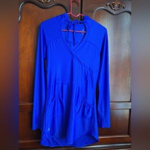 ATHLETA XS Wick it wader cover up long sleeve dress UPF in EUC